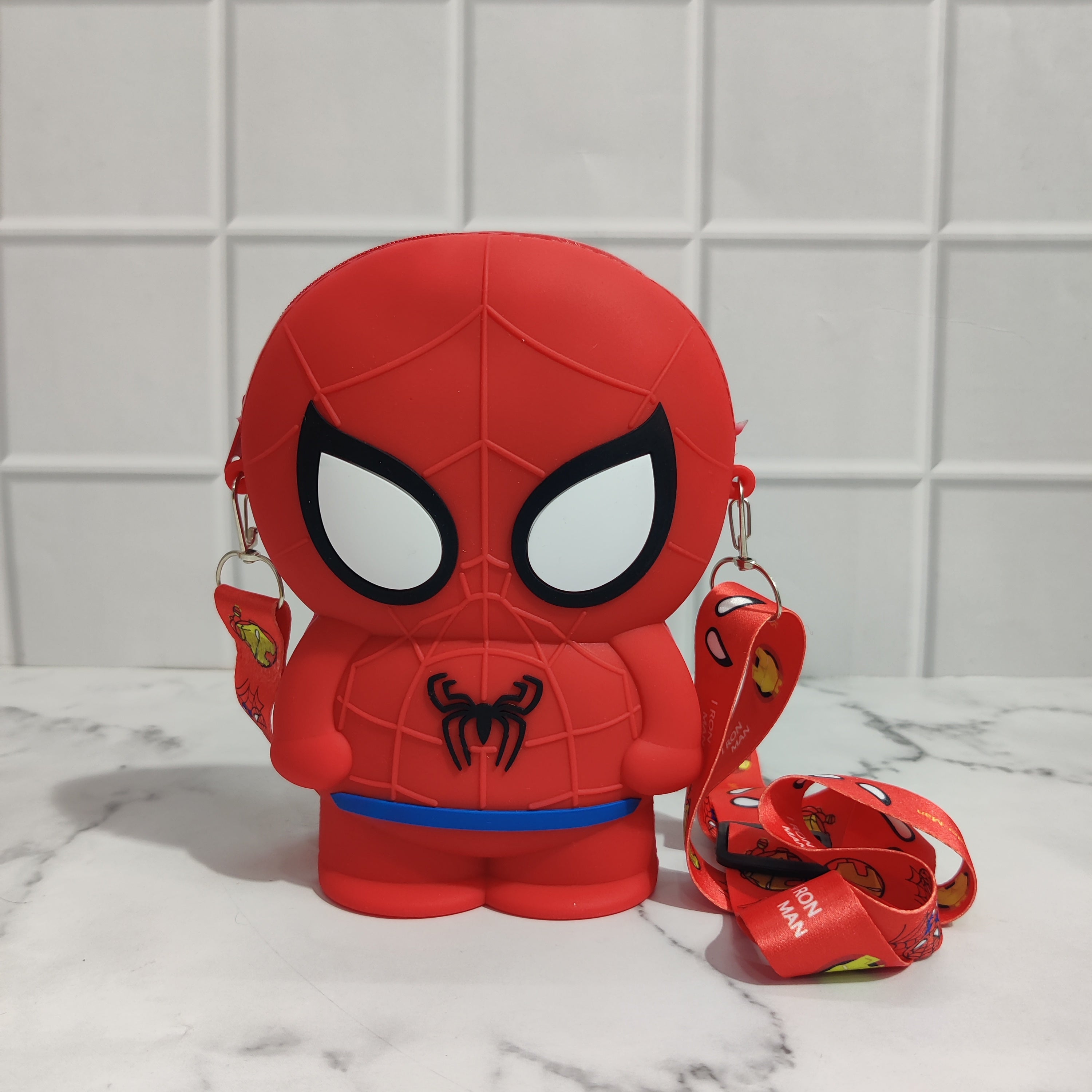 SPIDER MAN SILICON SLING BAG - RED