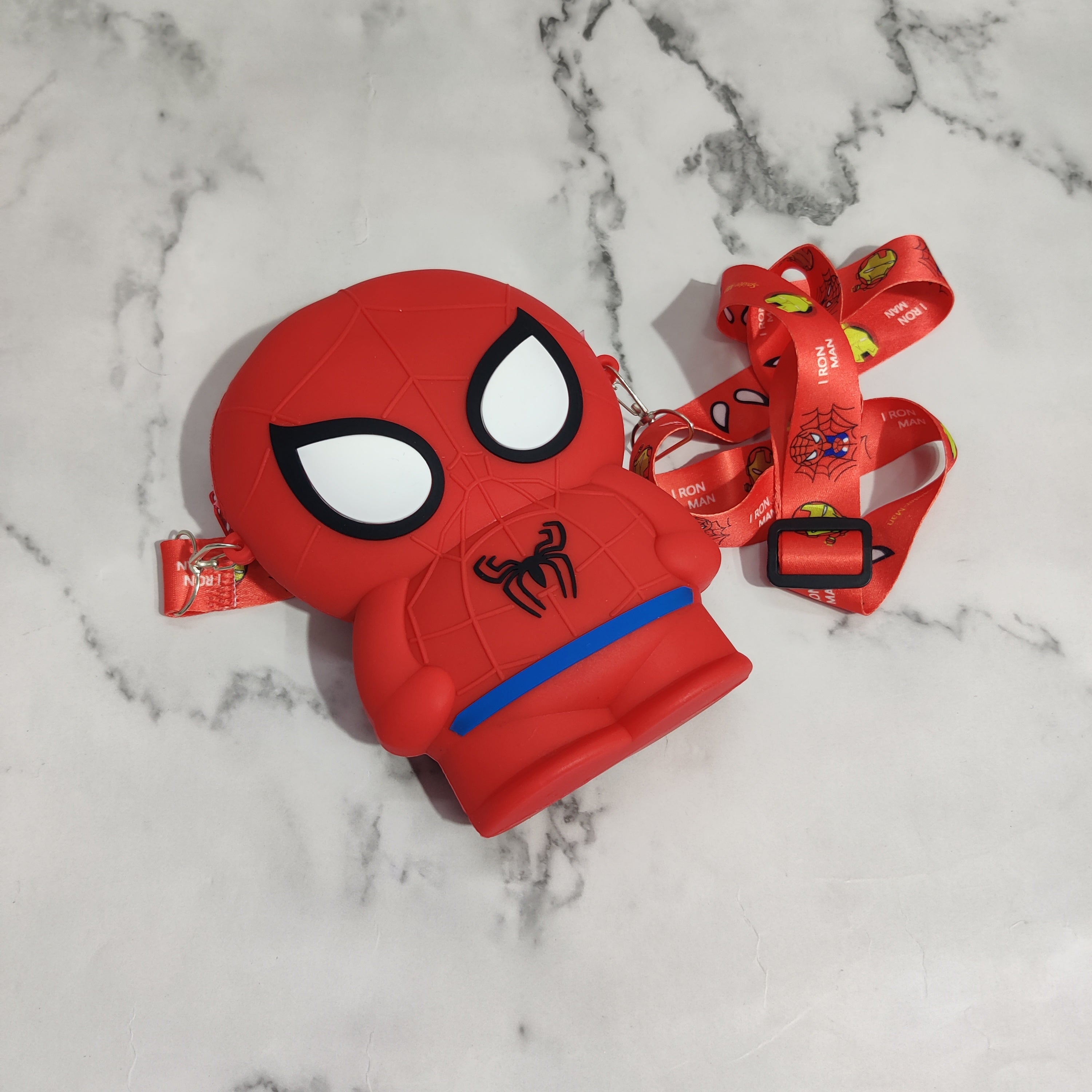 SPIDER MAN SILICON SLING BAG - RED