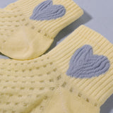 Pack of 3 Heart & Bunny Rabbit Print Ankle Length Anti Bacterial Socks - Multicolour
