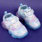 CARTOON APPLIQUE LED SHOES - BLUE