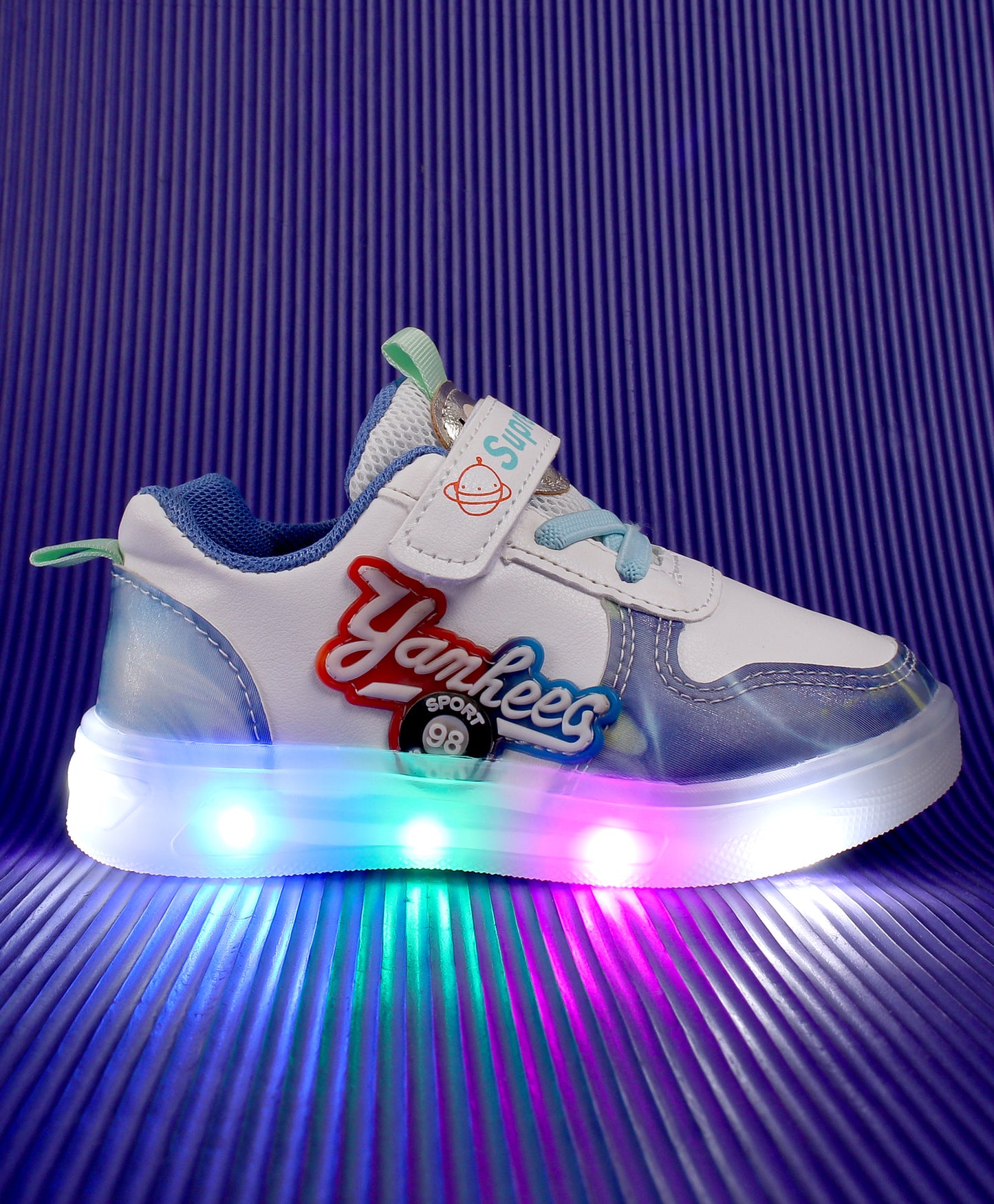 ABSTRACT LED SHOES - BLUE