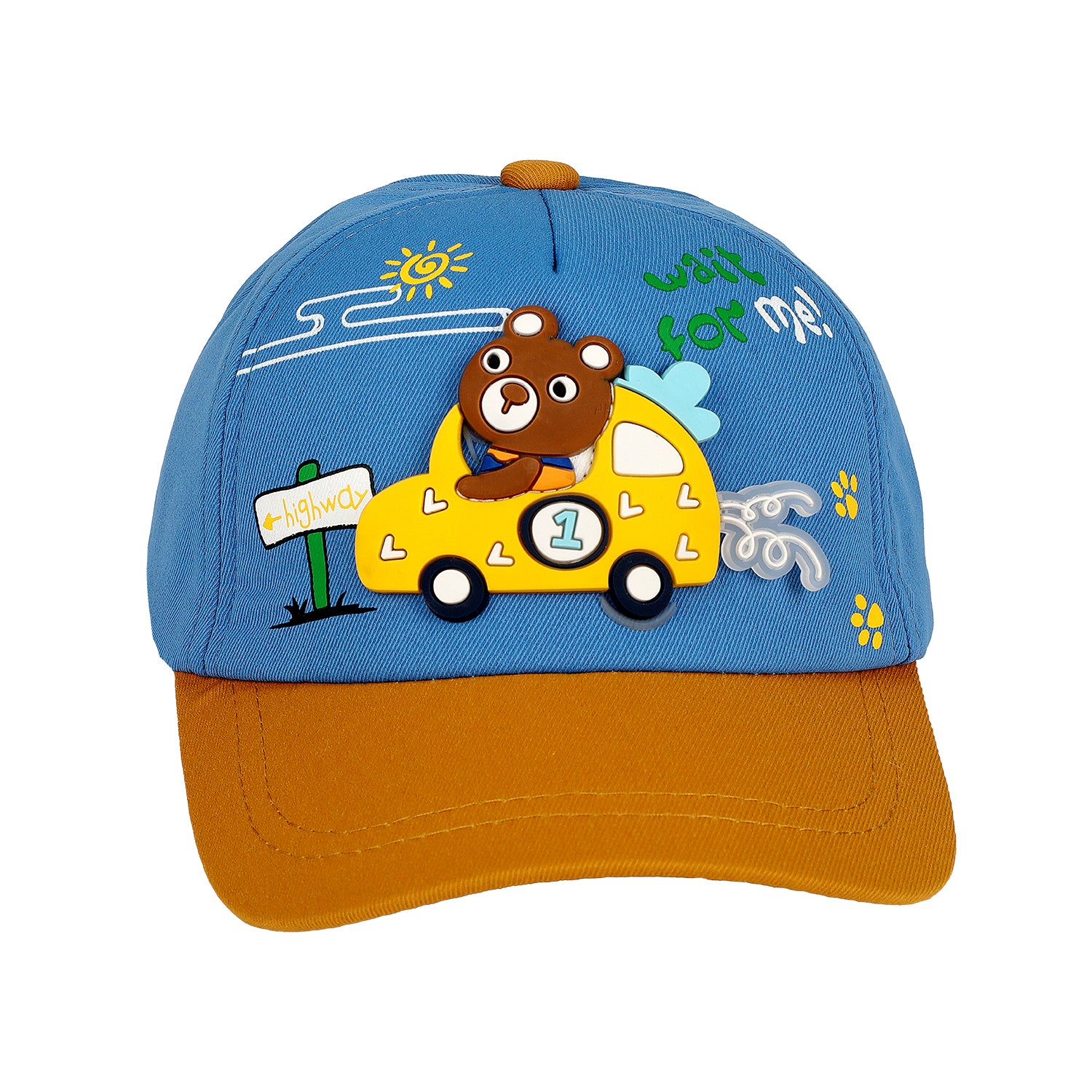 BEAR PATCH APPLIQUE CAP - BLUE