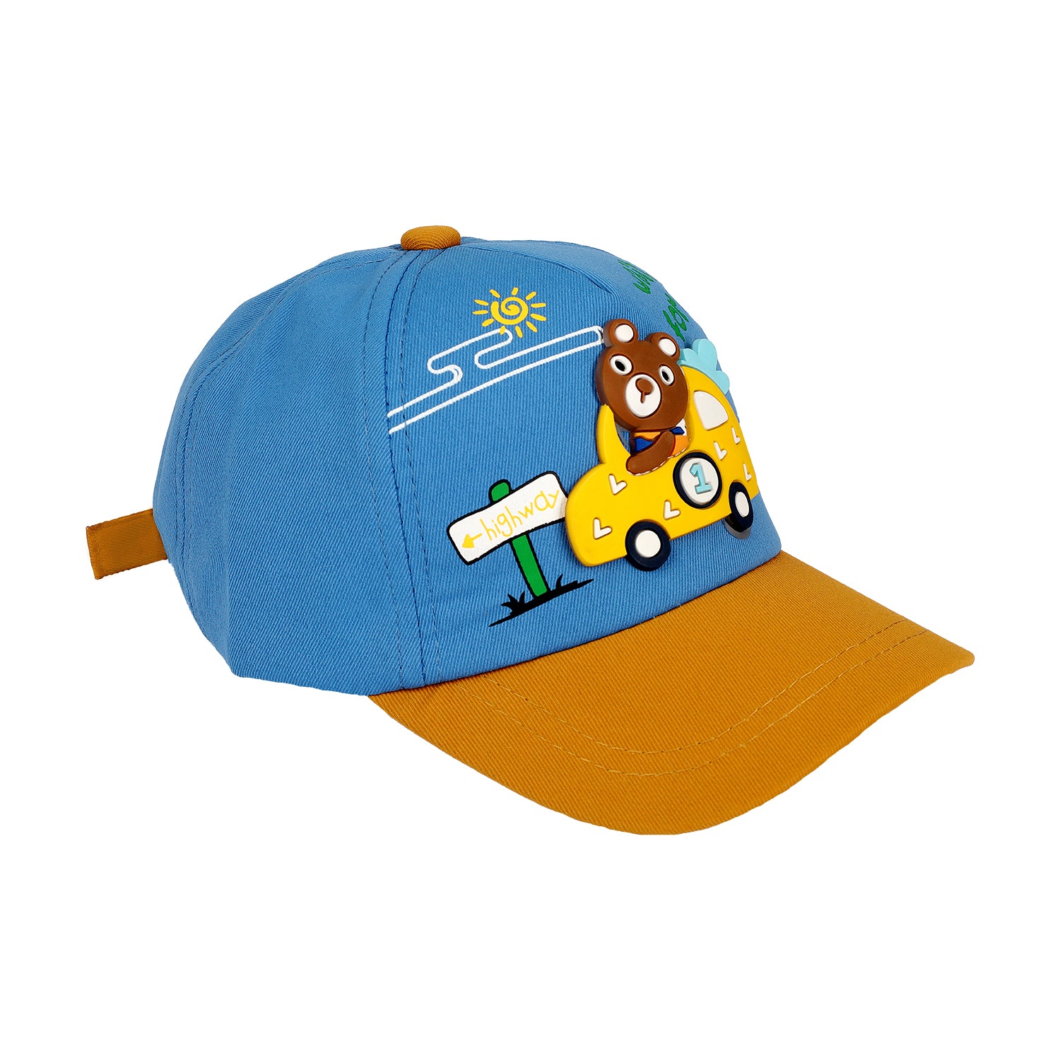 BEAR PATCH APPLIQUE CAP - BLUE