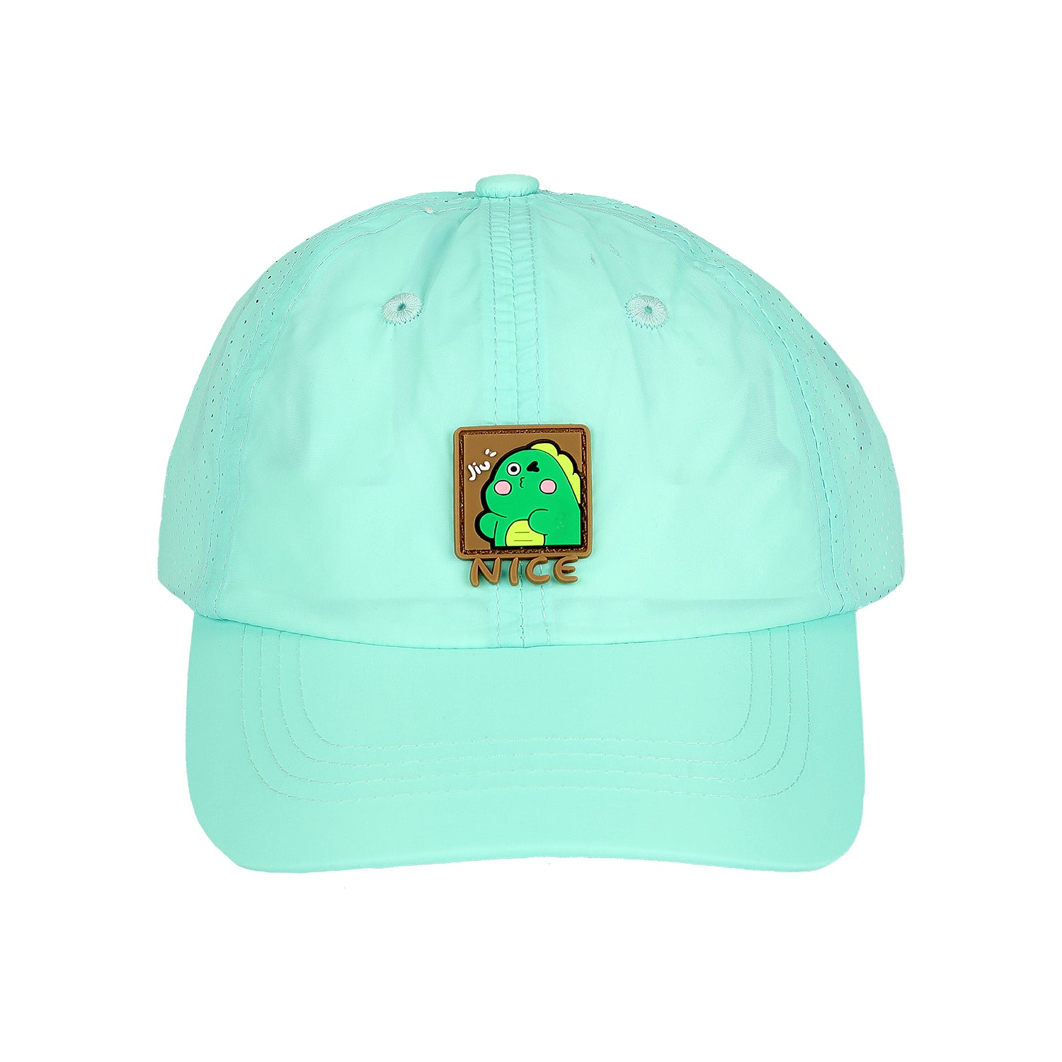 SOLID COLOR PATCH DETAILED CAP - SEA GREEN