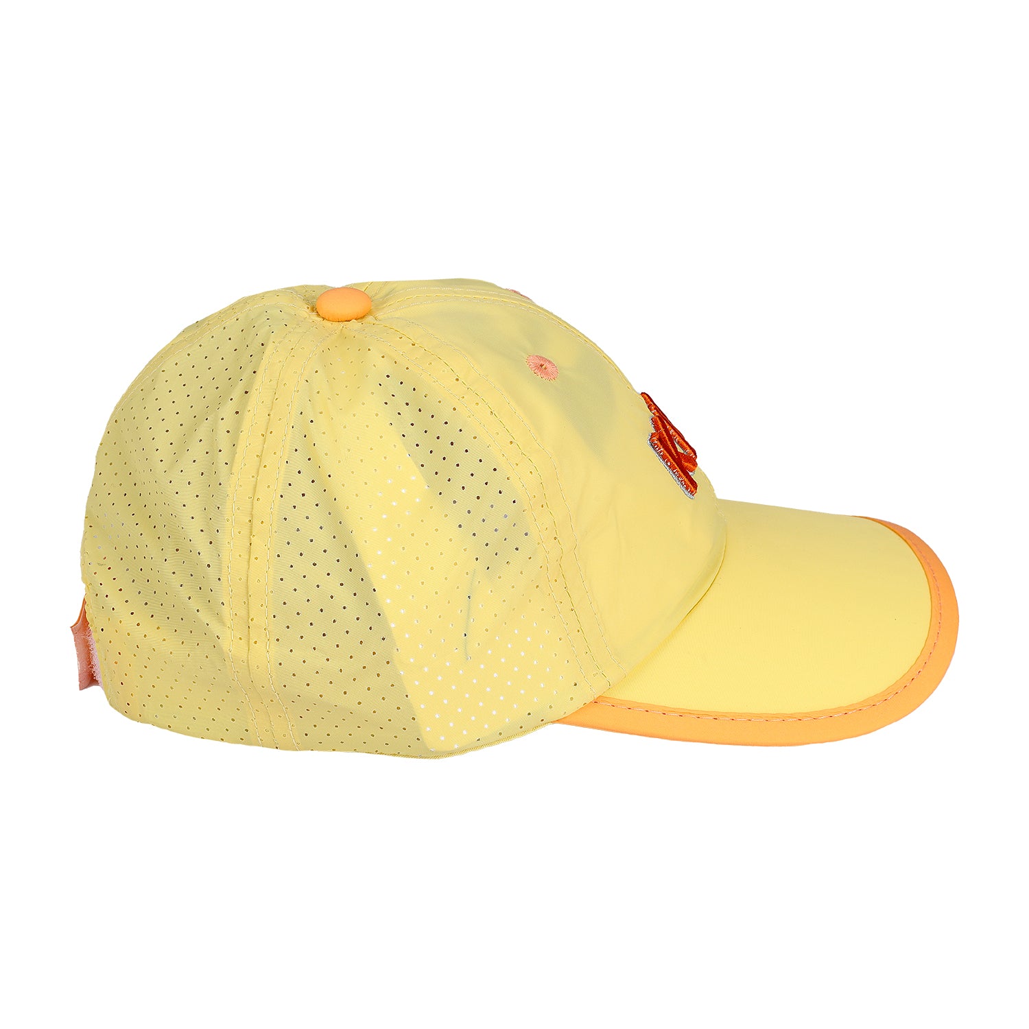 LETTER EMBROIDERED CAP - YELLOW