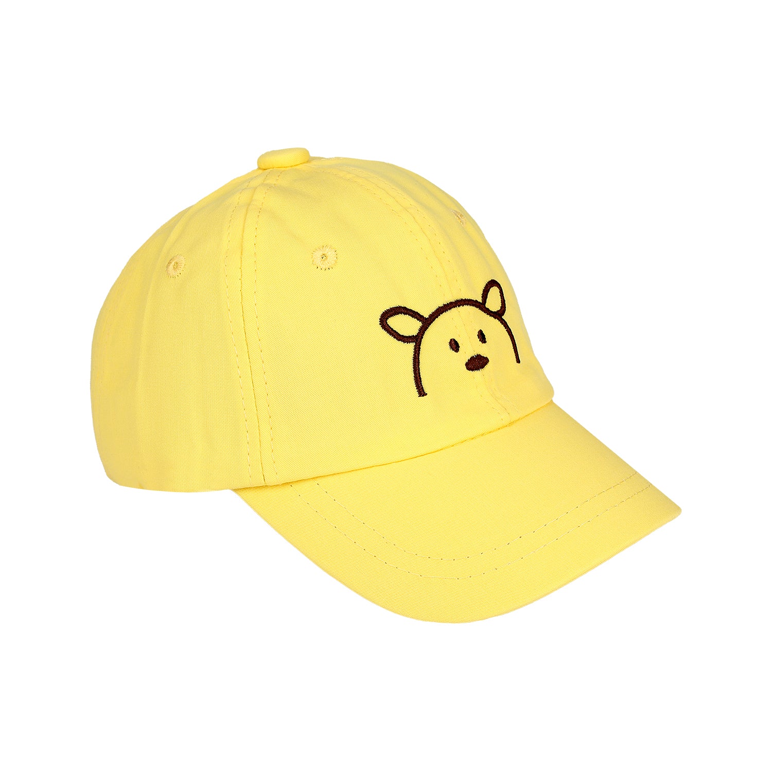 BUNNY EMBROIDERED CAP - YELLOW