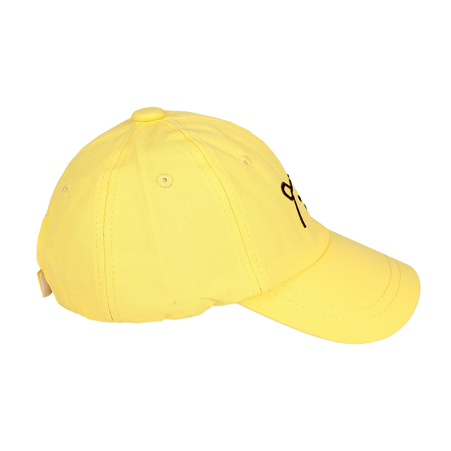 BUNNY EMBROIDERED CAP - YELLOW