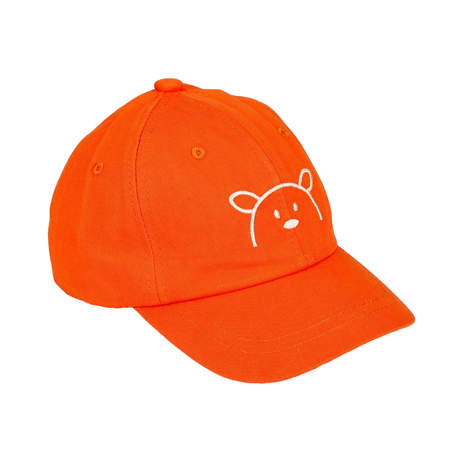 BUNNY EMBROIDERED CAP - ORANGE