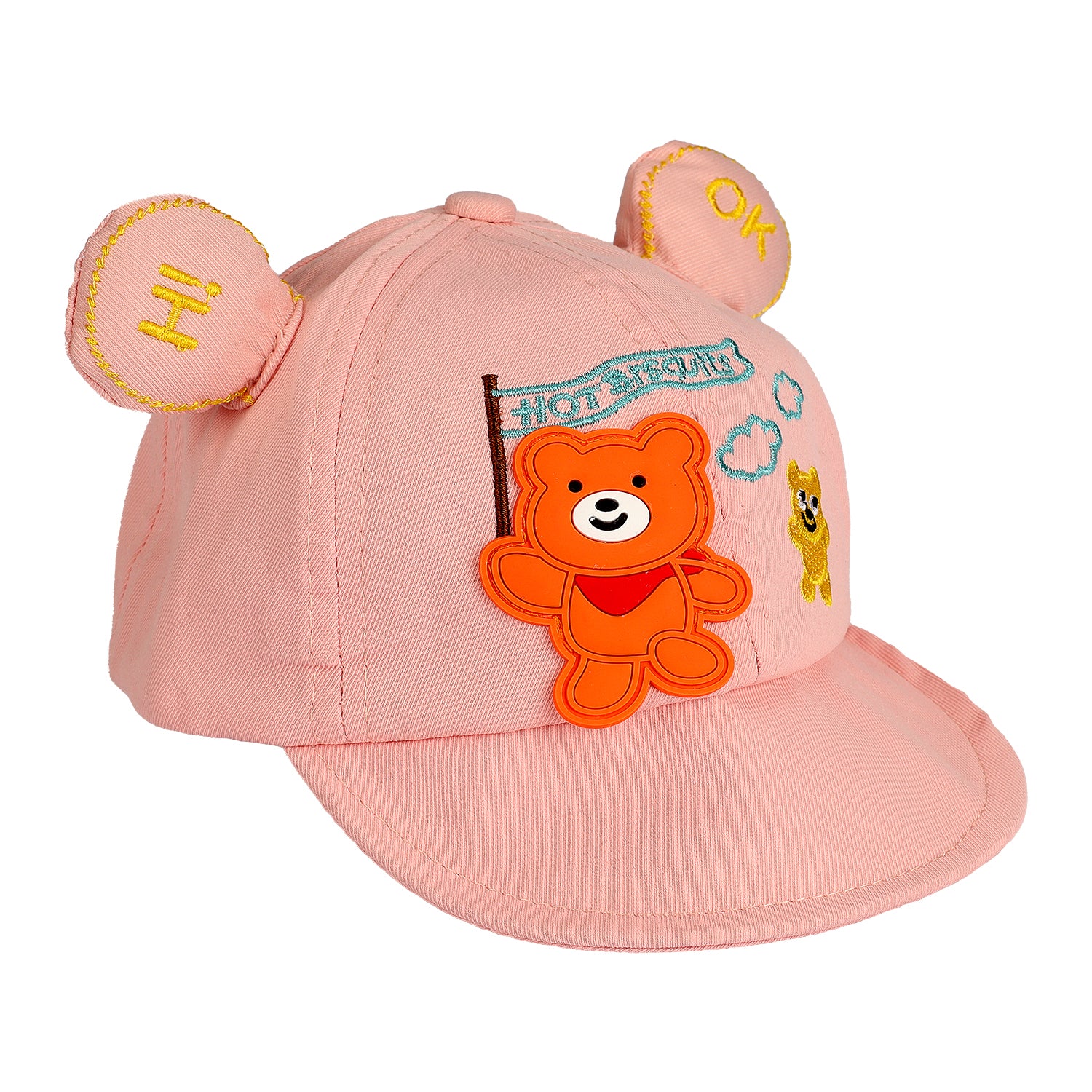 BEAR PATCH CAP - PINK