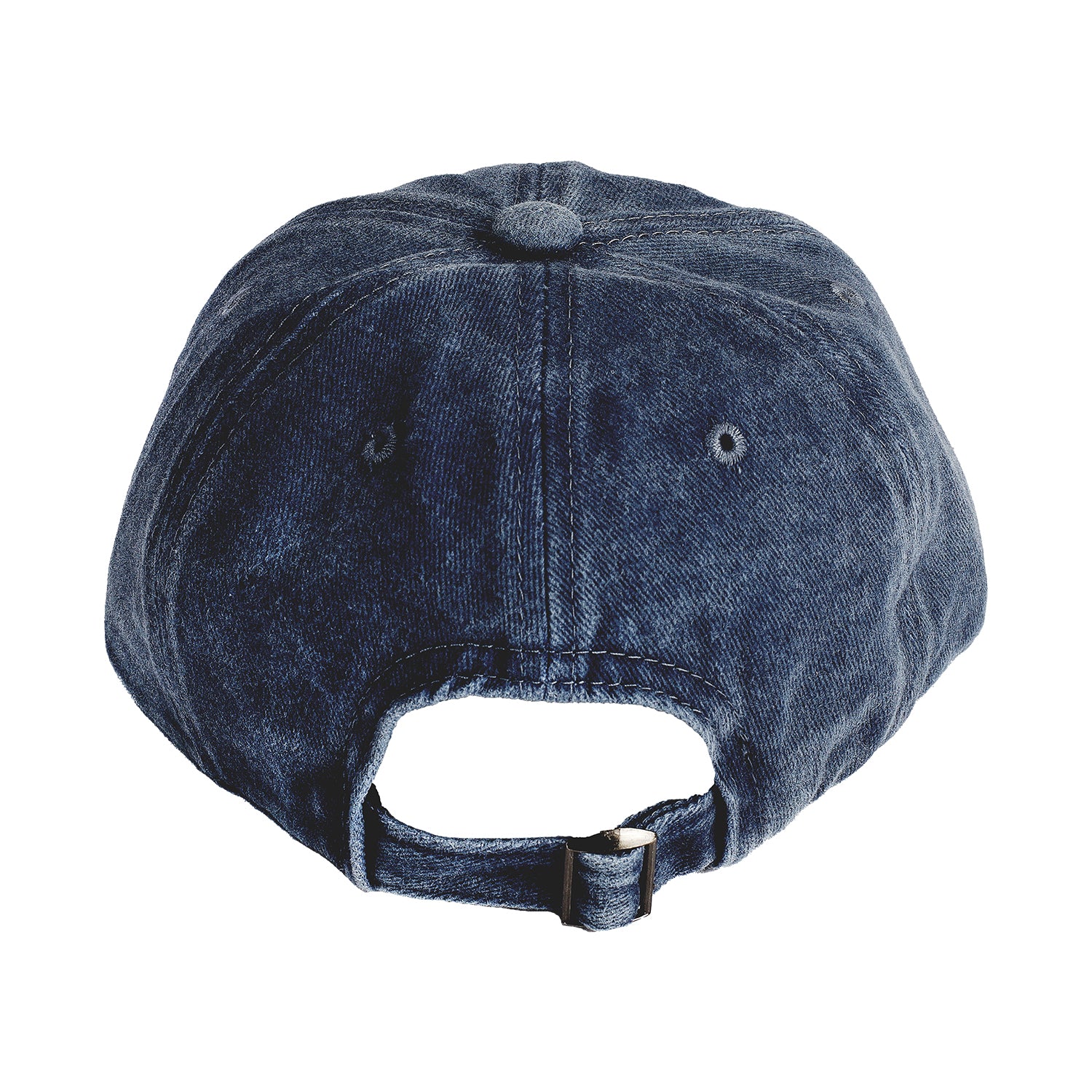 LETTER PATCH DENIM CAP -NAVY BLUE