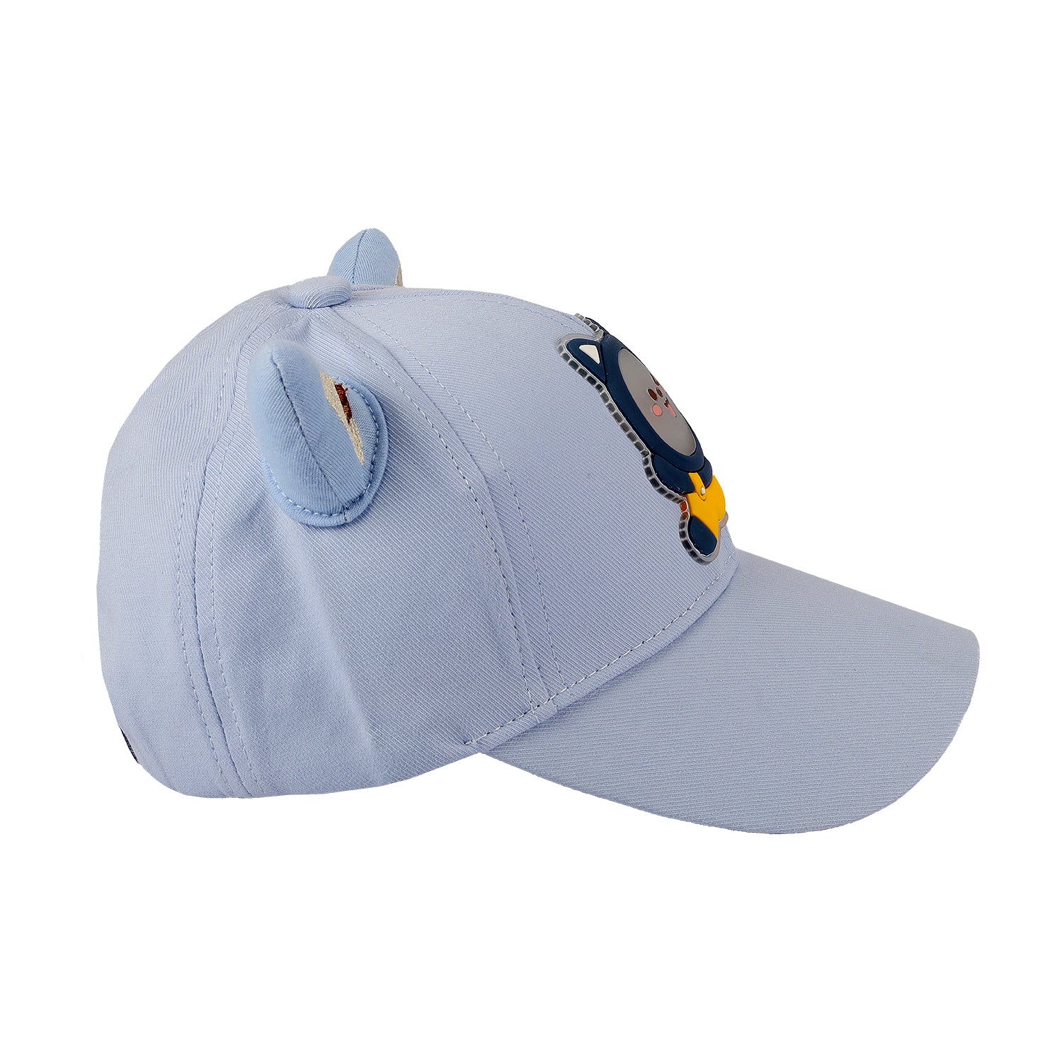 BEAR FACE APPLIQUE CAP - BLUE