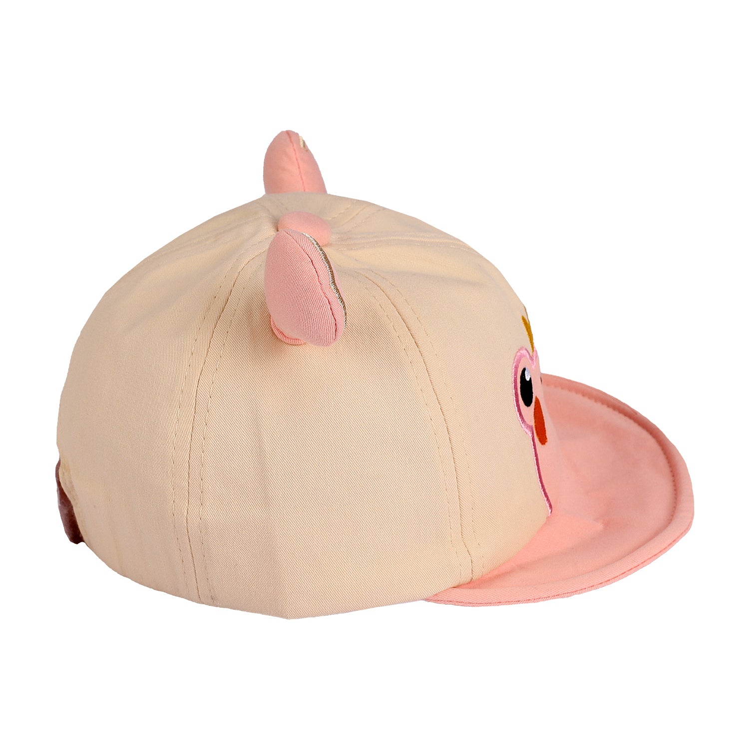 FROG FACE DESIGN CAP - PINK