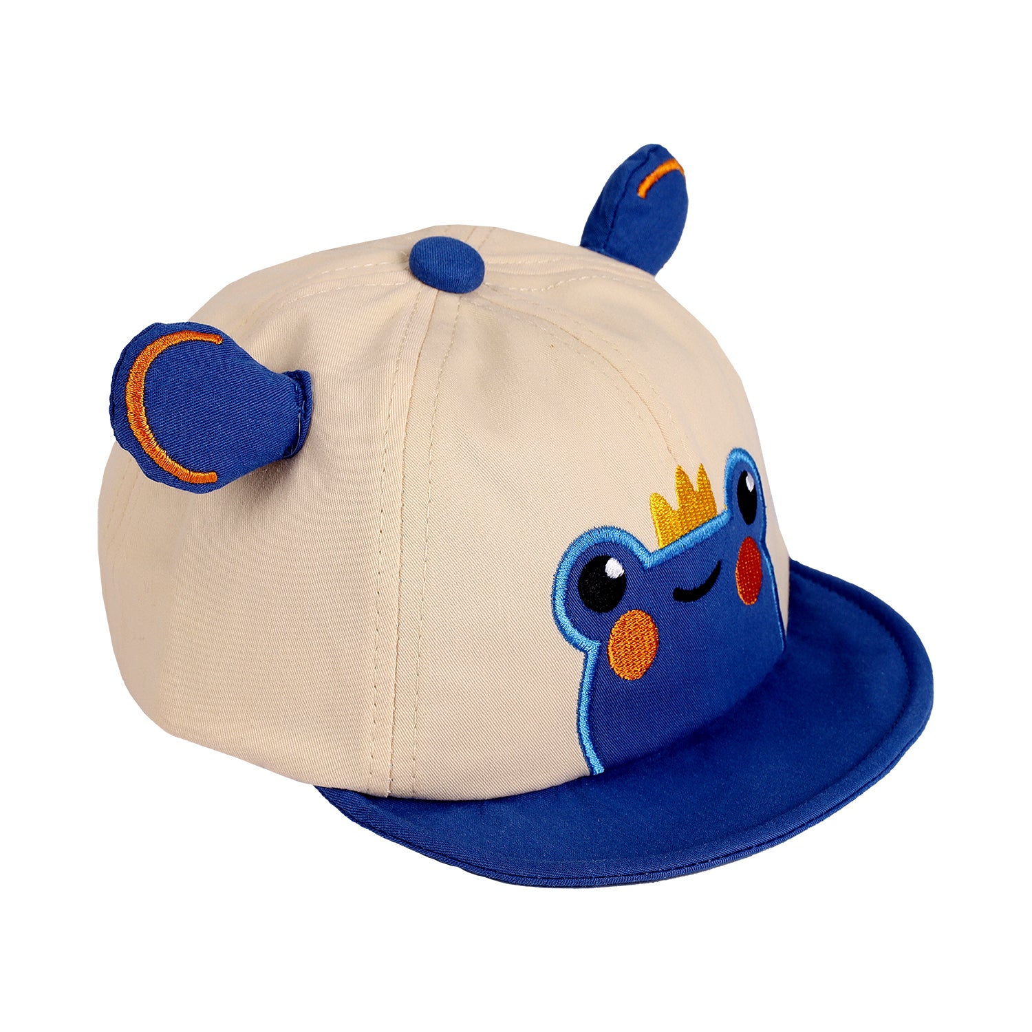 FROG FACE DESIGN CAP - BLUE