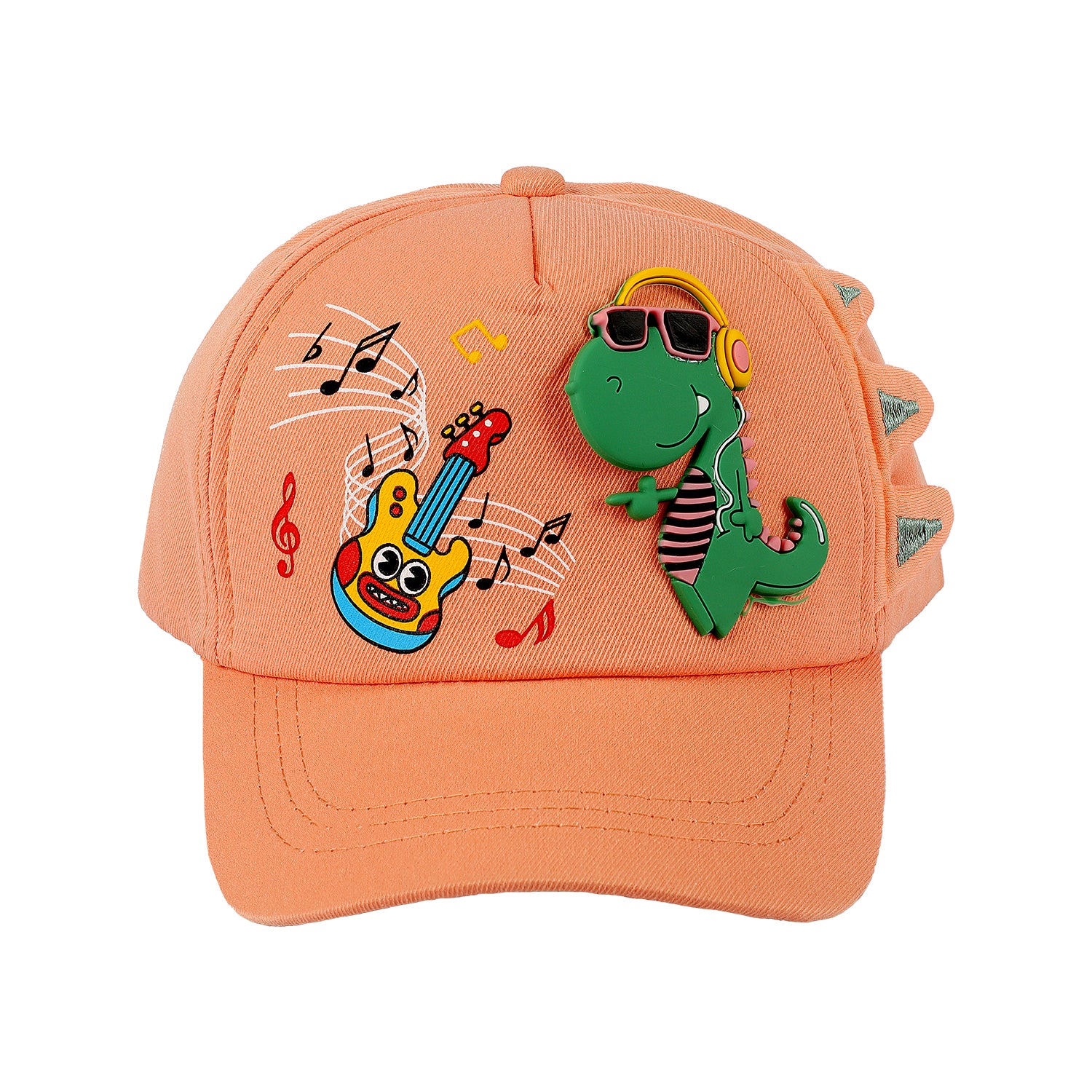 DINOSAUR PATCH APPLIQUE CAP - ORANGE