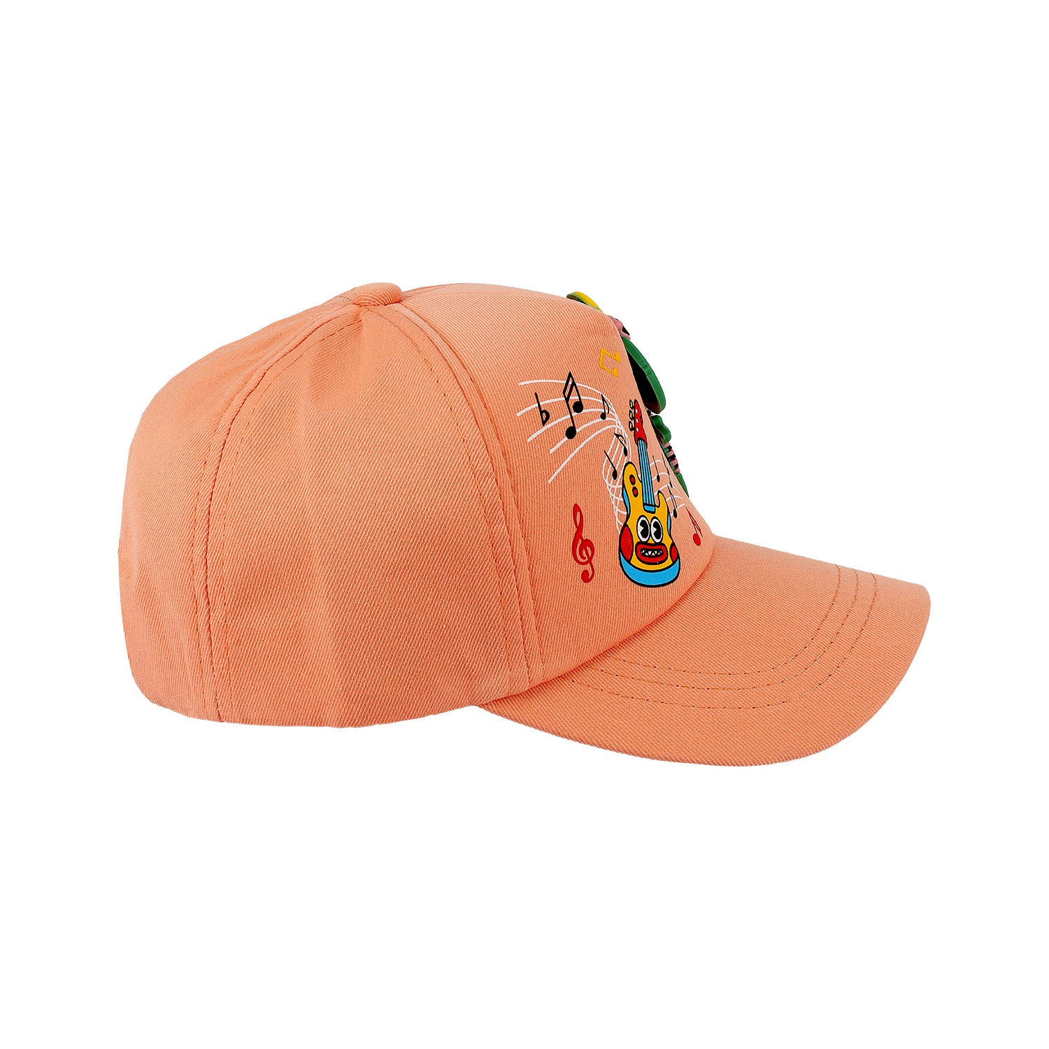 DINOSAUR PATCH APPLIQUE CAP - ORANGE