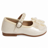 LITTLE PEARL BOW MARY JANE - OFF WHITE