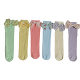GIRLS' BOW KOREAN STYLE FREE SIZE LONG SOCKS