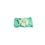 Polka Dots Printed Flower Applique Headband