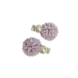 FLOWER & PEARL APPLIQUE HAIR PINS