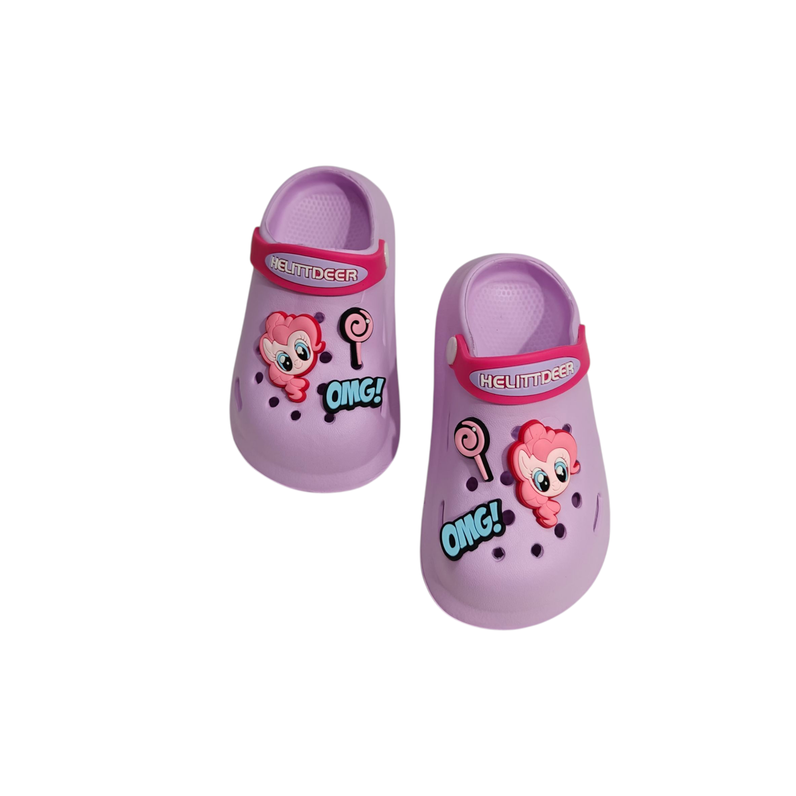 LITTLE PONY AAPLIQUE CLOGS - PURPLE