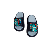 SPINNING DINO APPLIQUE FLIP-FLOP - NAVY