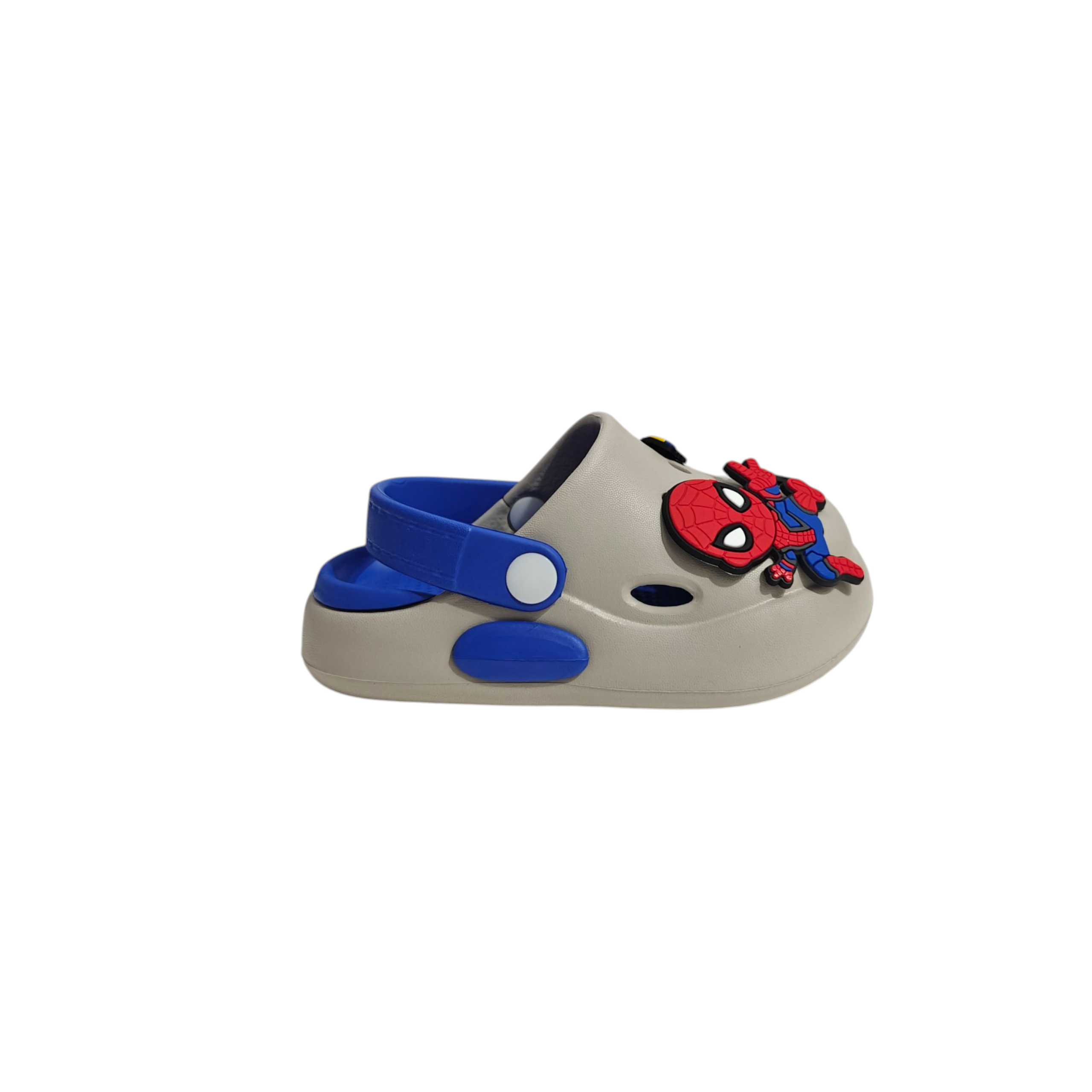 SPIDER PATCH AAPLIQUE CLOGS - GREY