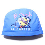 DUCK PRINT SUPER SOFT PU SWIMMING CAP - BLUE
