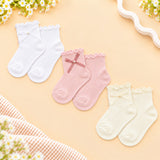 PACK OF 3 KNOT  DETAILED ANKLE LENGTH SOCKS - MULTICOLOR