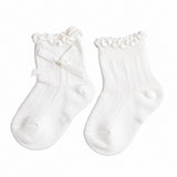 PACK OF 3 BOW & KNOT DETAILED ANKLE LENGTH SOCKS - WHITE