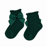 PACK OF 3 BOW & KNOT DETAILED ANKLE LENGTH SOCKS - MULTI COLOR