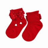 PACK OF 3 KNOT & BOW DETAILED ANKLE LENGTH SOCKS - MULTICOLOR
