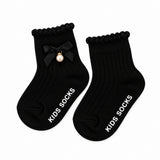PACK OF 3 BOW & PEARL  DETAILED ANKLE LENGTH SOCKS - MULTICOLOR
