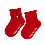 PACK OF 3 BOW PEARL & KNOT  DETAILED ANKLE LENGTH SOCKS - MULTICOLOR