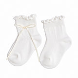 PACK OF 3 BOW PEARL & KNOT  DETAILED ANKLE LENGTH SOCKS - MULTICOLOR