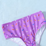 DONUT KNOT SWIMSUIT 2PC - PURPLE