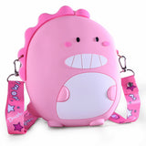 DINO SILICON SLING BAG - PINK