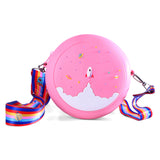 SPACE THEME SILICON SLING BAG - PINK