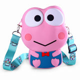 FROG SILICON SLING BAG - PINK