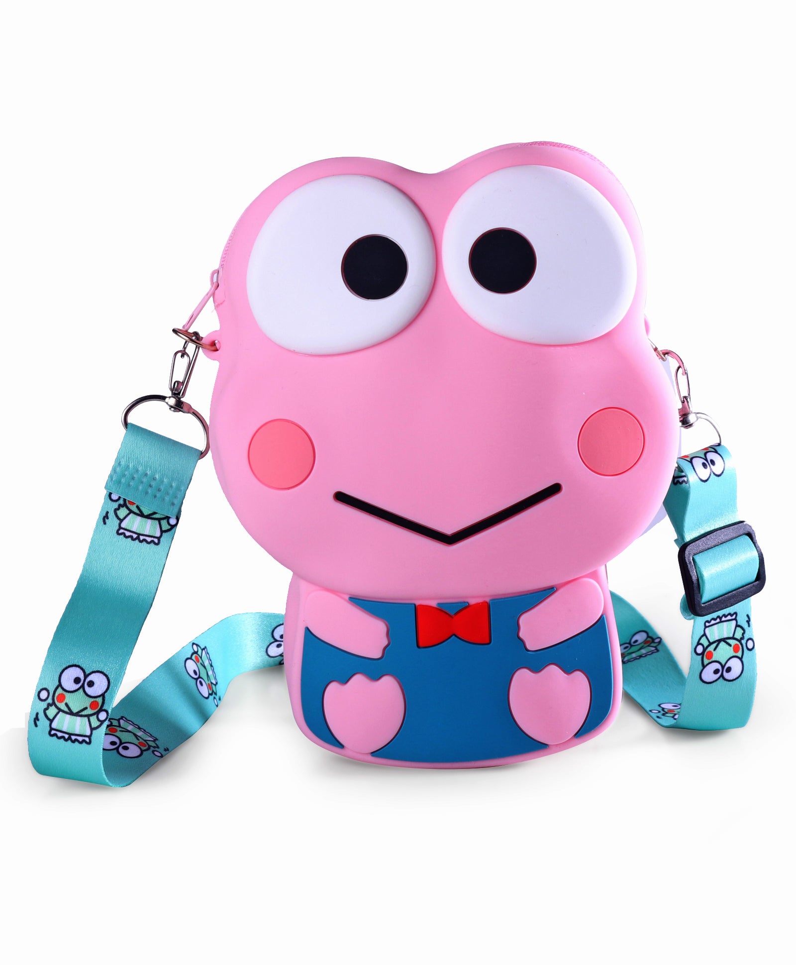 FROG SILICON SLING BAG - PINK