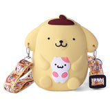 POMPOMPURIN SILICON SLING BAG - YELLOW