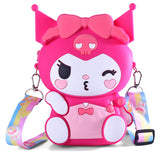 KUROMI SILICON SLING BAG -DARK PINK