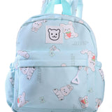 RABBIT PRINT BACKPACK - SEA GREEN