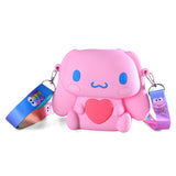 CINNAMOROLL SILICON SLING BAG - PINK & RED