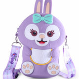 BUNNY RABBIT SILICON SLING BAG - PURPLE