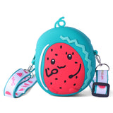 WATERMELON SILICON SLING BAG - RED & GREEN