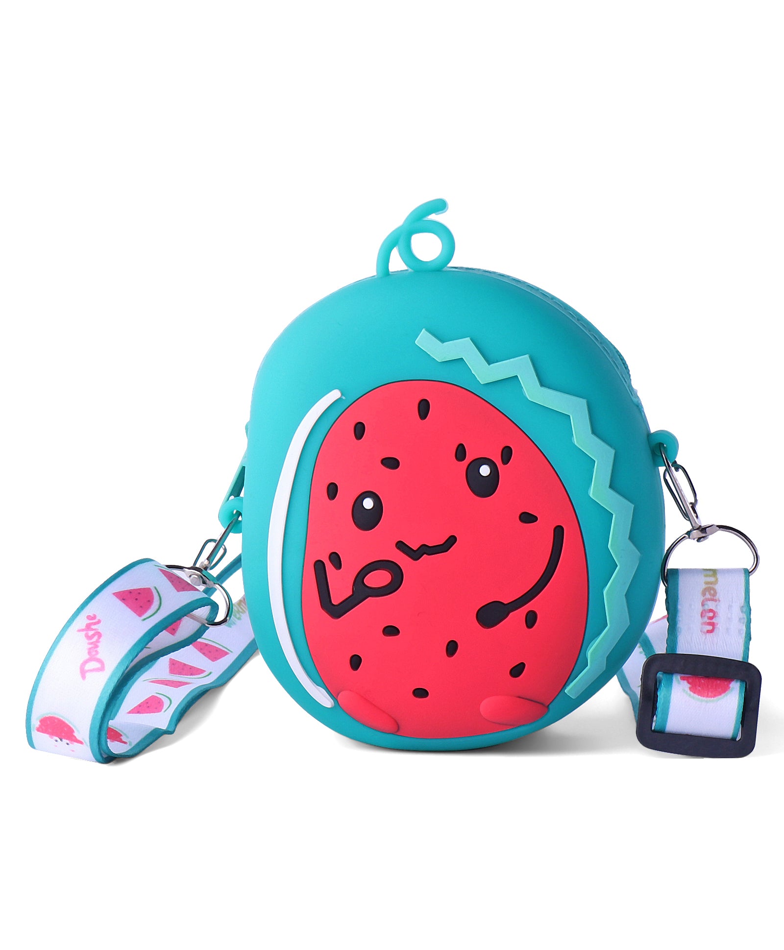 WATERMELON SILICON SLING BAG - RED & GREEN