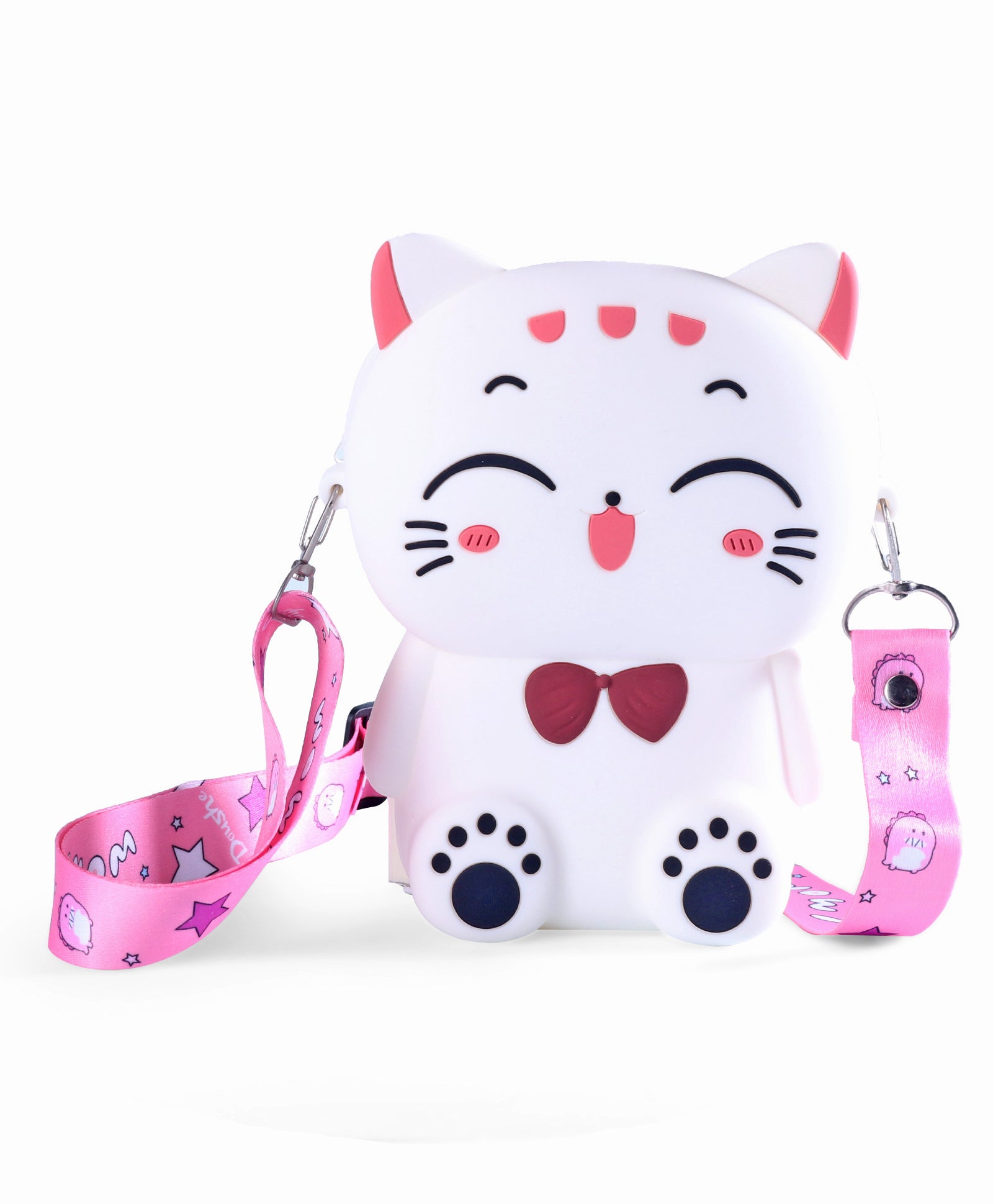 HELLO KITTY SILICON SLING BAG - WHITE