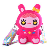 DOLL SILICON SLING BAG - DARK PINK