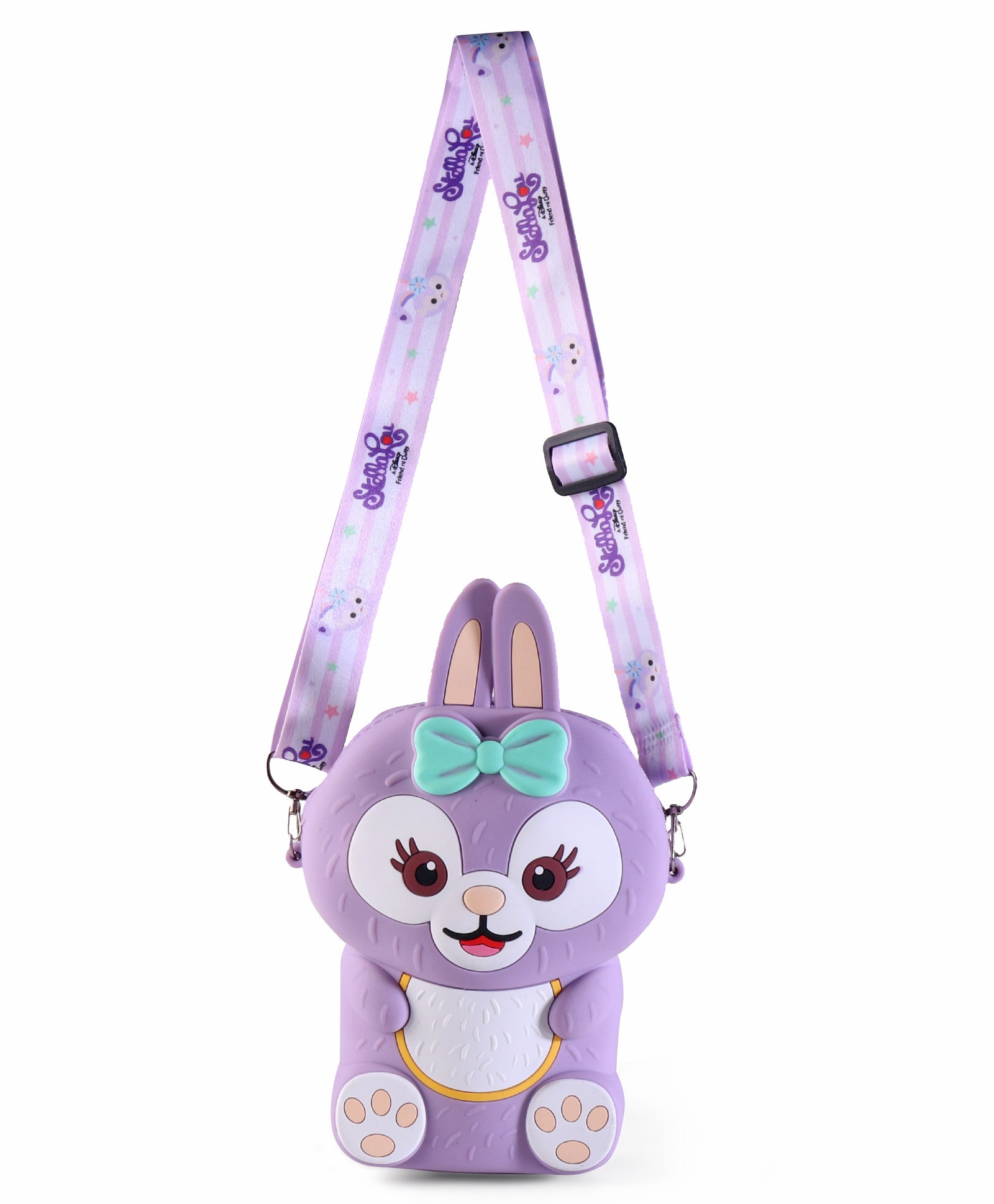 BUNNY RABBIT SILICON SLING BAG - PURPLE