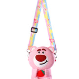 FUNNY BEAR SILICON SLING BAG - PINK